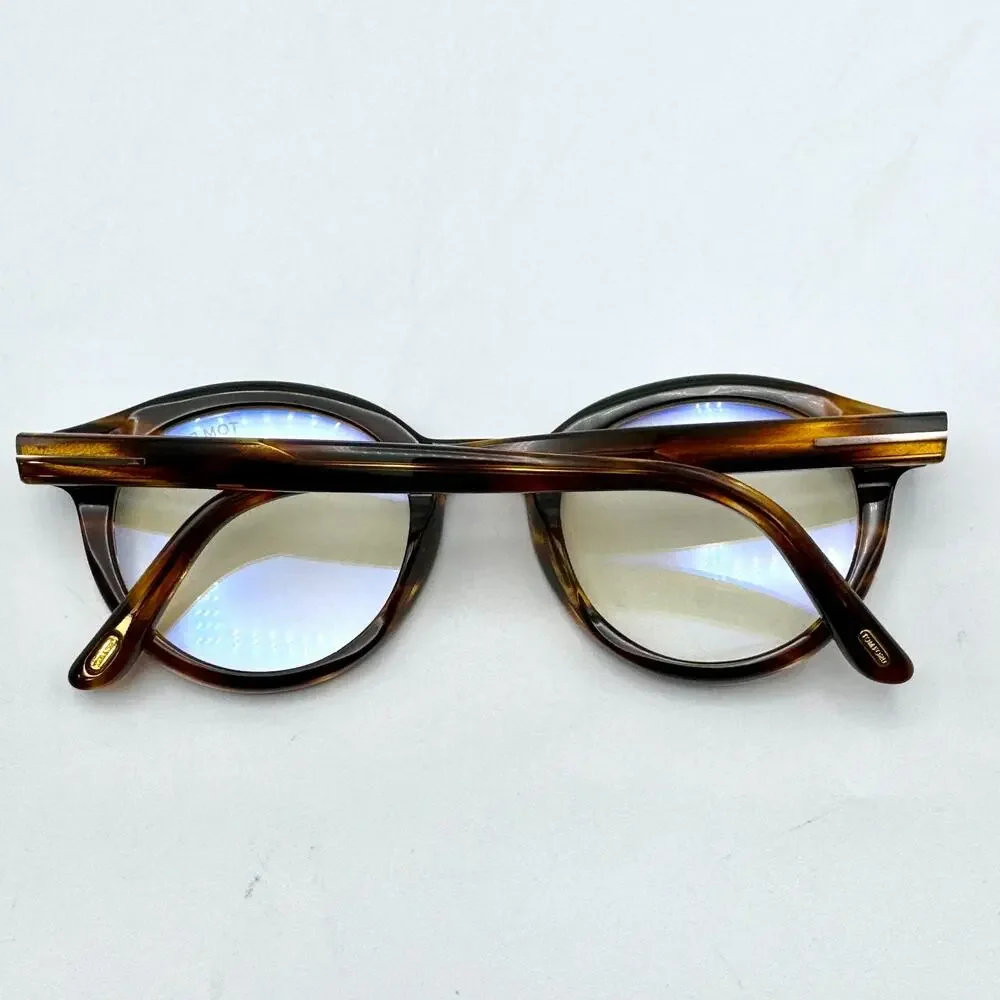 Tom Ford Eyeglasses Frame TF6061-B 055 Havana Brown Round 50-23-145 New